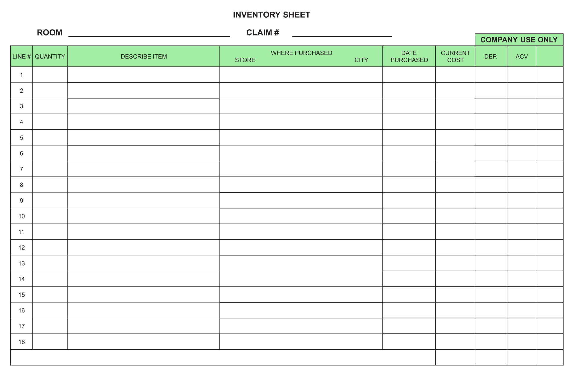 10 Best Free Printable Inventory Log Sheet PDF For Free At Printablee