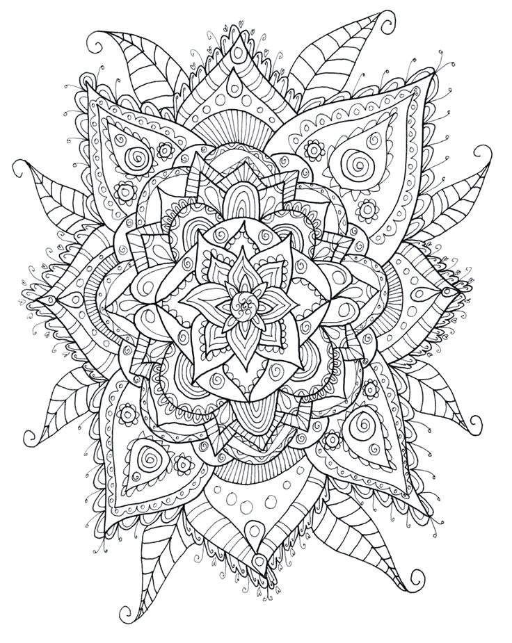 10 Stress Relief Coloring Pages Printable For Adults