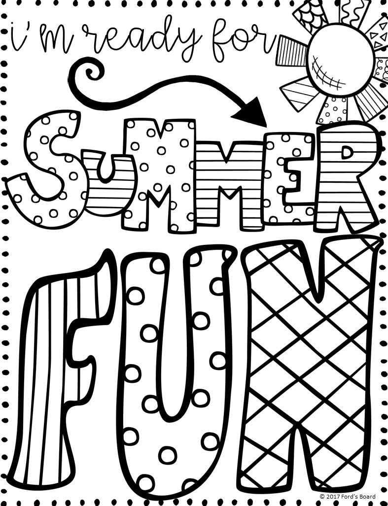 12 Summer Printable Coloring Pages Books Mom Life Made Easy