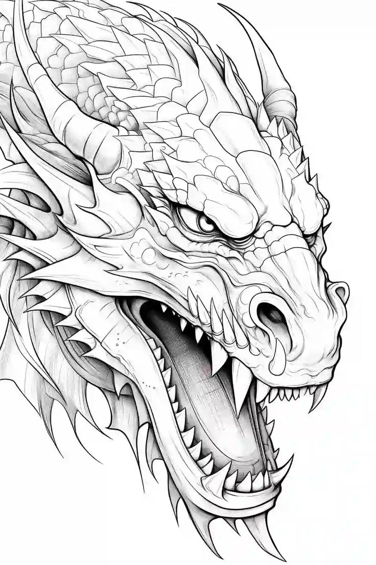 20 Free Printable Dragon Coloring Pages For Kids Adults Storiespub
