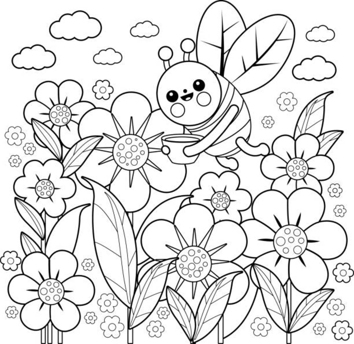 25 Free Printable Flower Coloring Pages Parade
