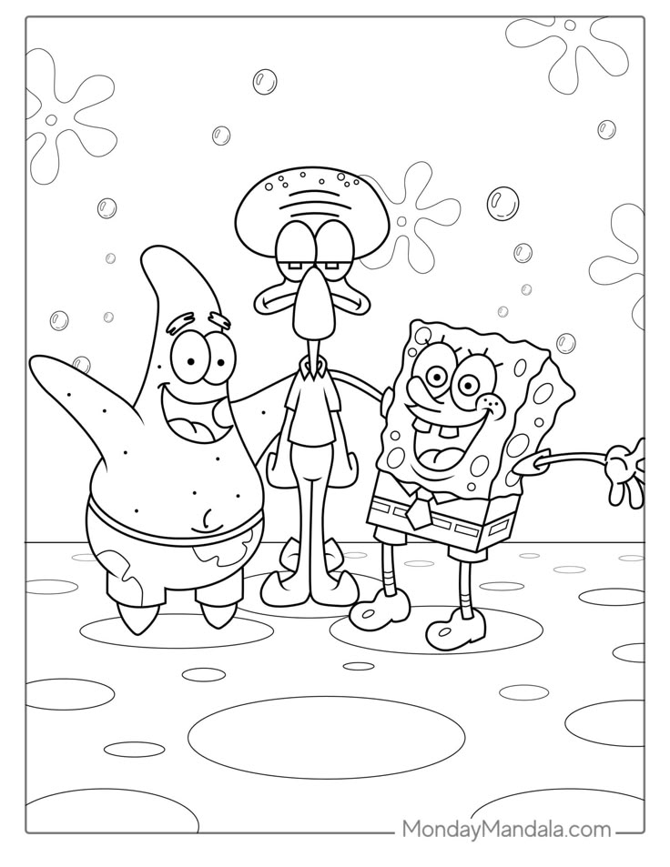 40 SpongeBob Coloring Pages Free PDF Printables Coloring Pages