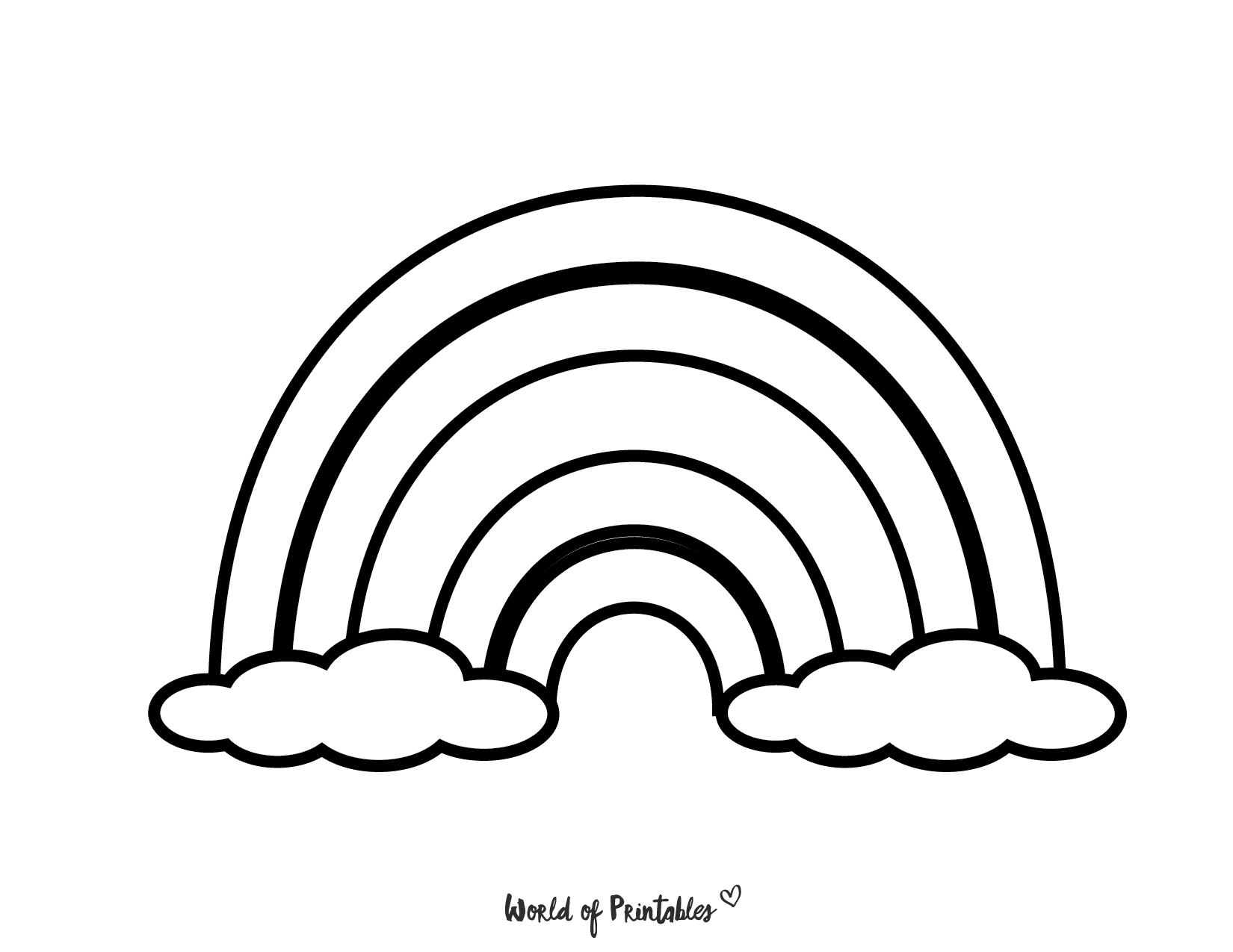 50 Best Rainbow Coloring Pages To Brighten Your Day World Of Printables