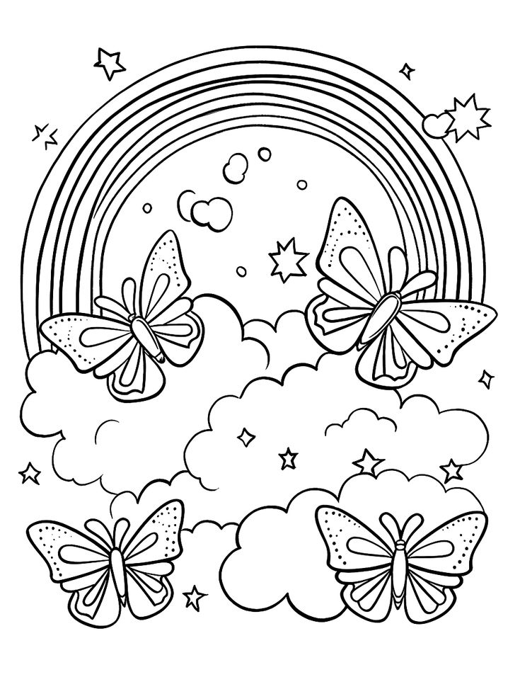 50 Rainbow Coloring Pages Free Printable Sheets Unicorn Coloring