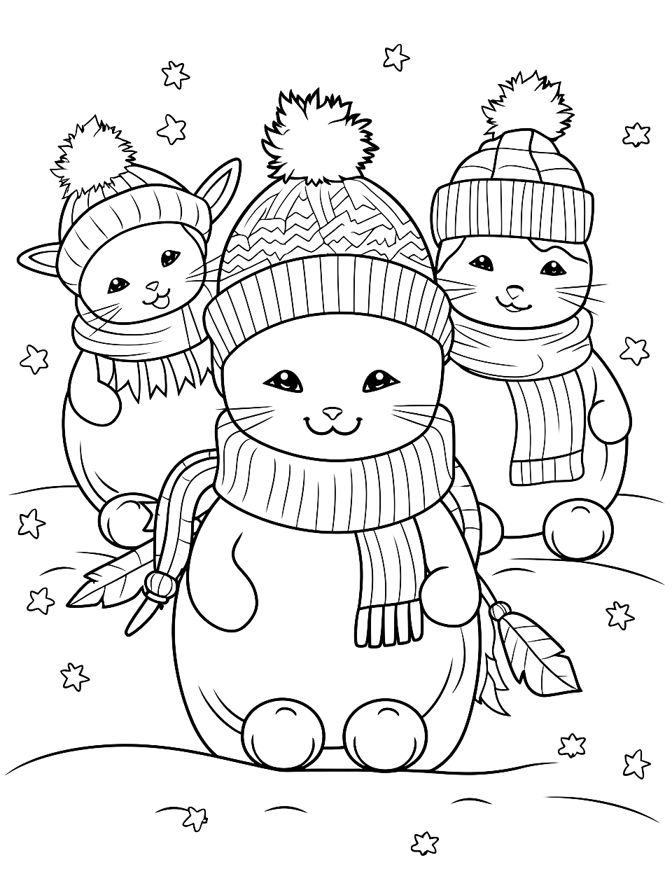 50 Winter Coloring Pages 2024 Free Printable Sheets Printable 