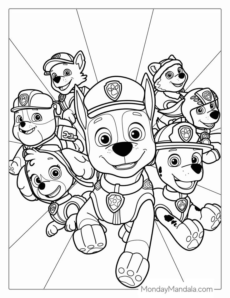 58 Paw Patrol Coloring Pages Free PDF Printables Paw Patrol
