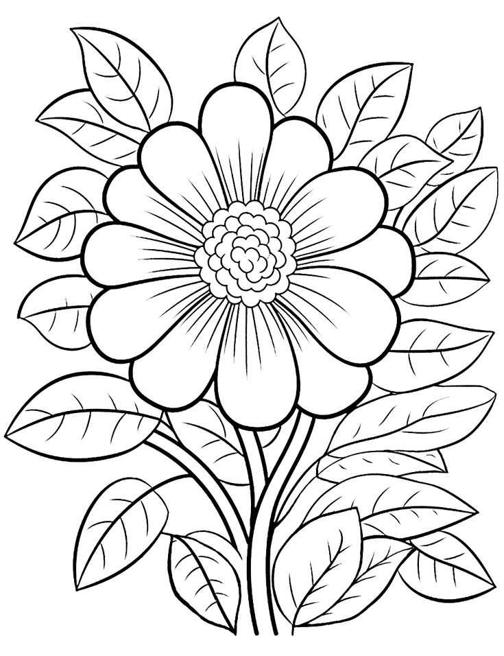 75 Flower Coloring Pages Free Printable Sheets Printable Flower 