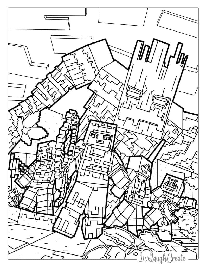76 Free Minecraft Coloring Pages Printable PDFs