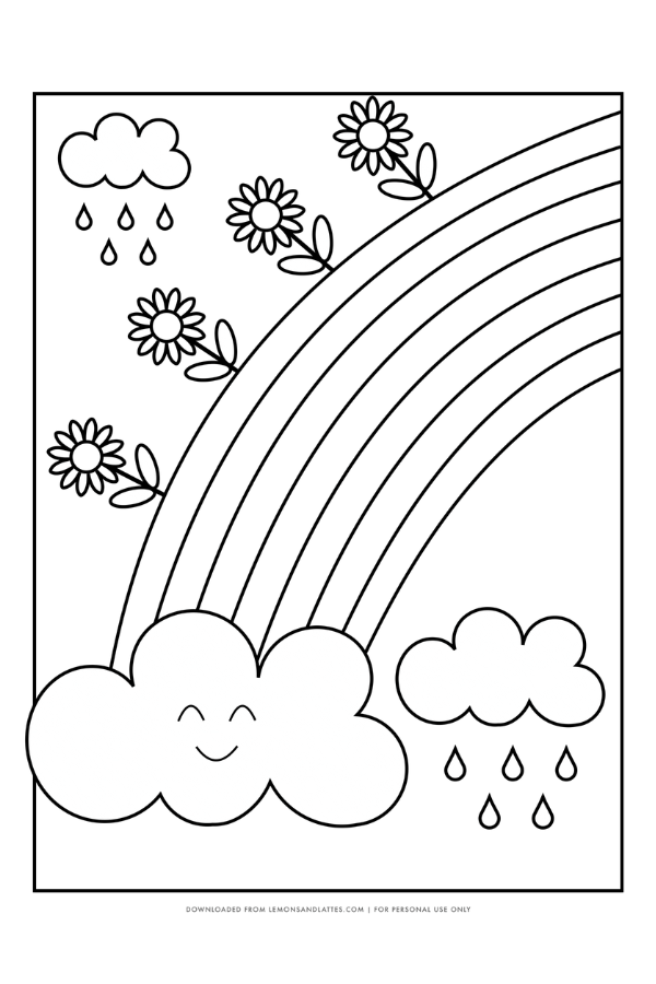 80 Rainbow Coloring Pages Kids Will Love Malvorlagen Vorlagen Hochzeit