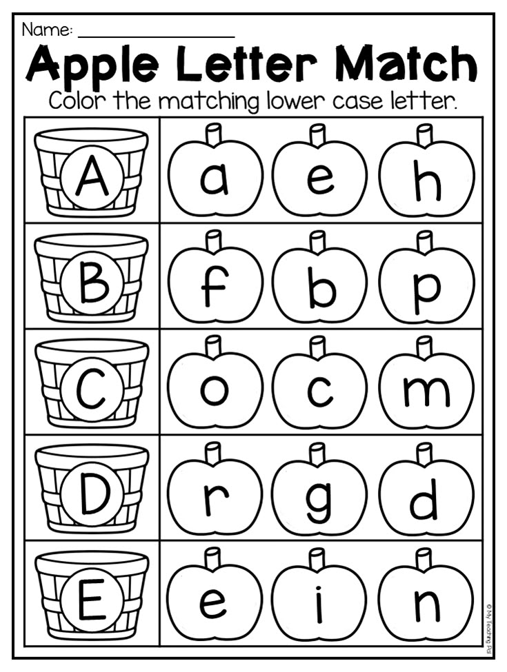 Activity Sheets For Kindergarten Printable