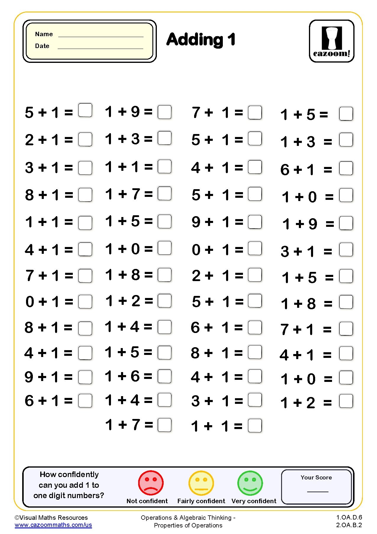 Adding Drills Worksheet 50 Questions PDF Printable 51 OFF