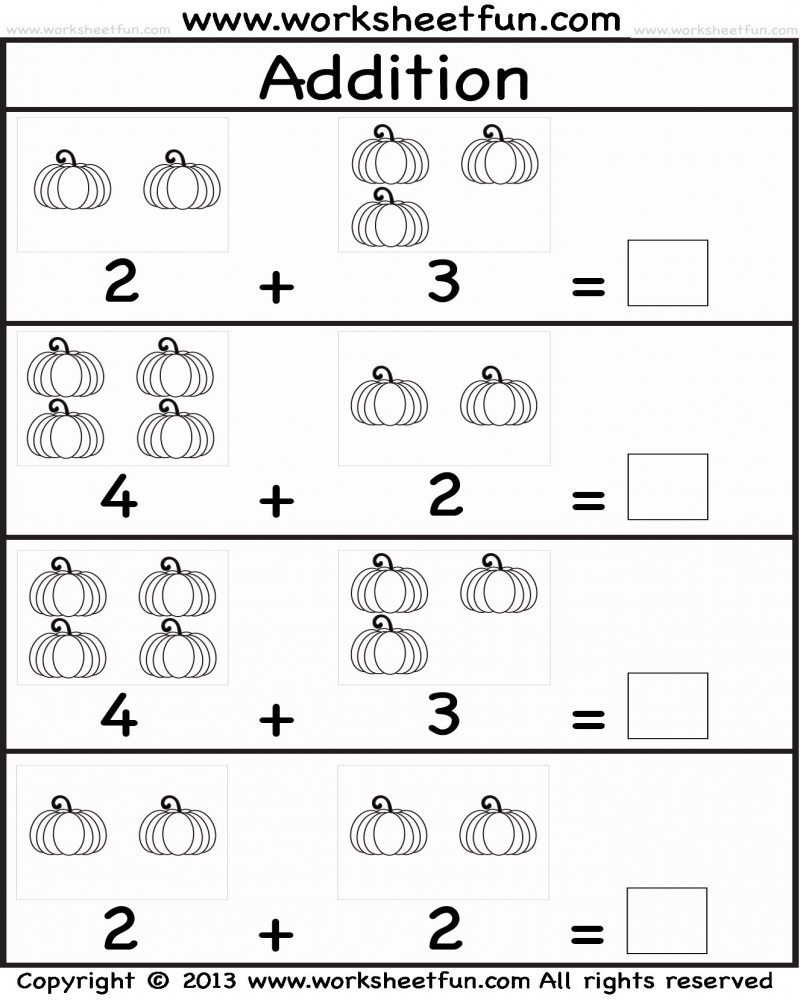 Addition Worksheet For Kindergarten PDF Math Worksheets Printable Addition Worksheet For Kindergarten PDF Math Worksheets Printable