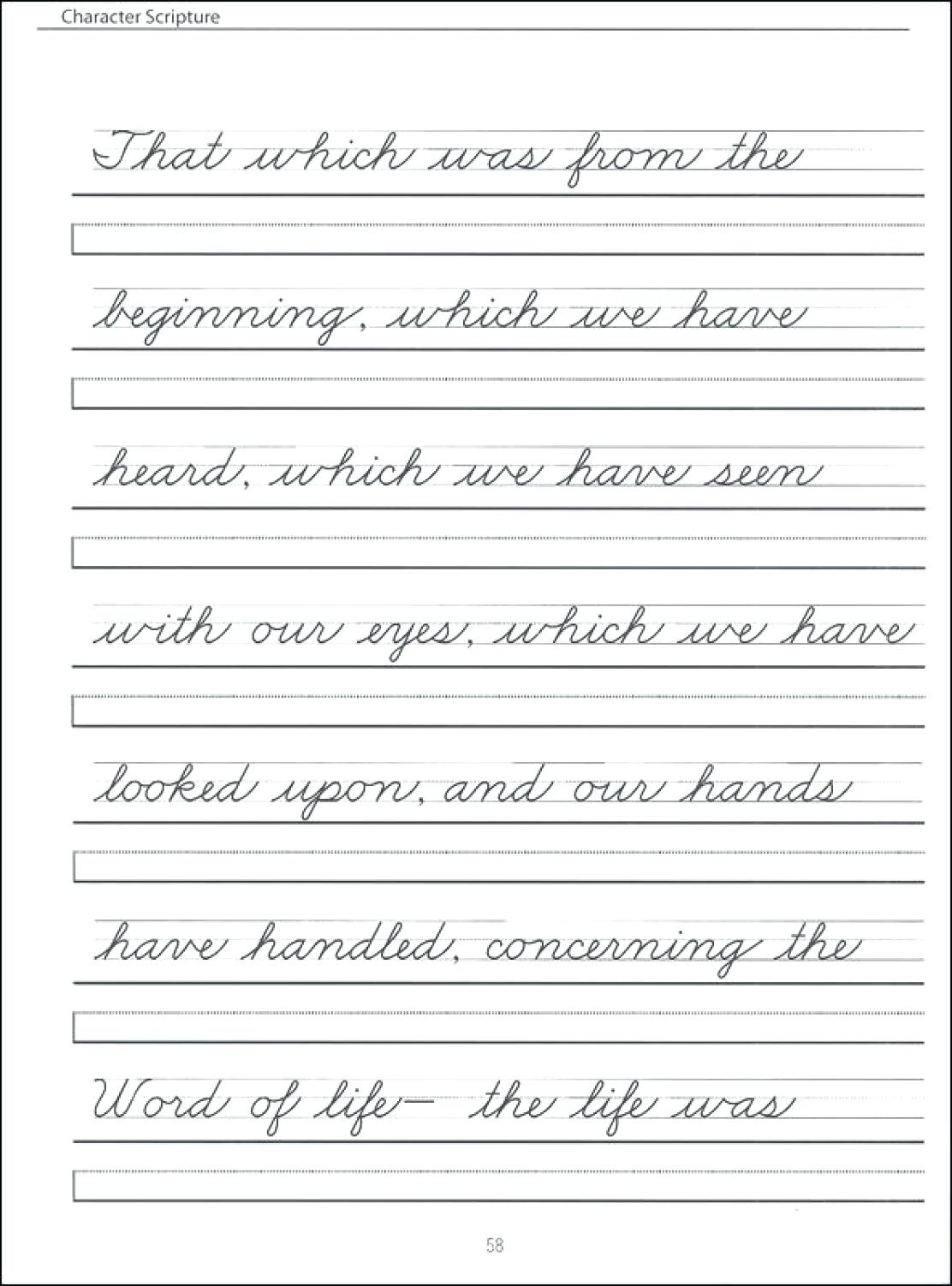 Adult Cursive Handwriting Practice Sheets Alphabet Tracing Worksheets