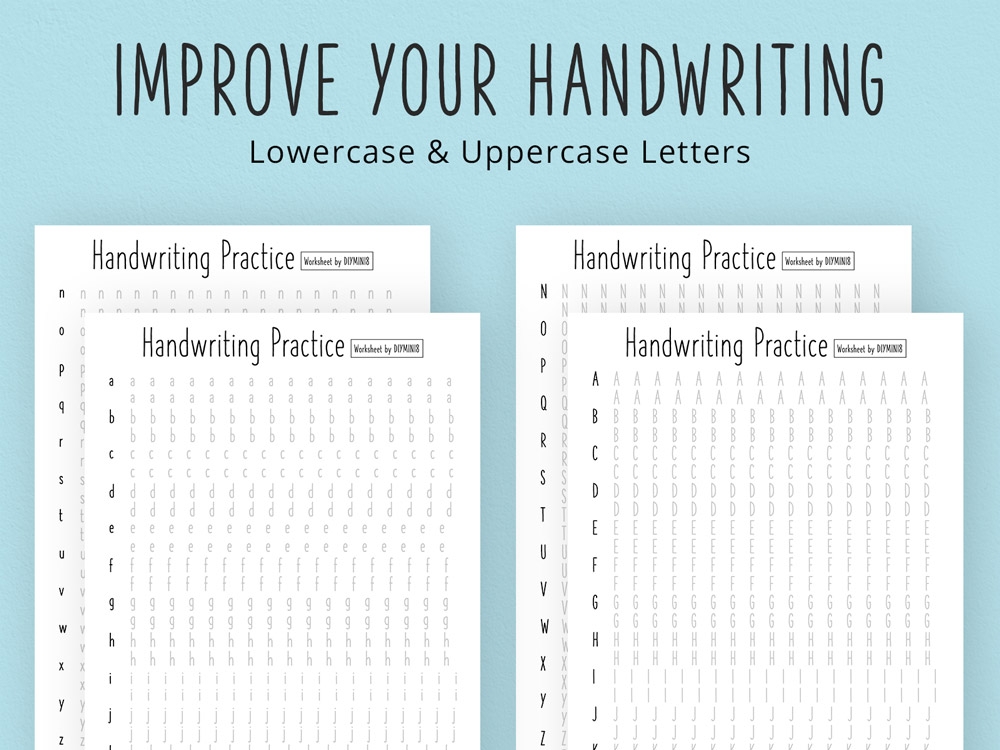 Aesthetic Printable Neat Handwriting Practice Sheets Printable Words 