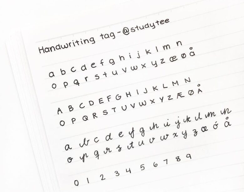Aesthetic Printable Neat Handwriting Practice Sheets