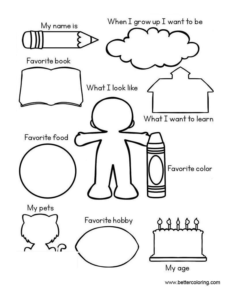 All About Me Printable Sheets Vrogue co