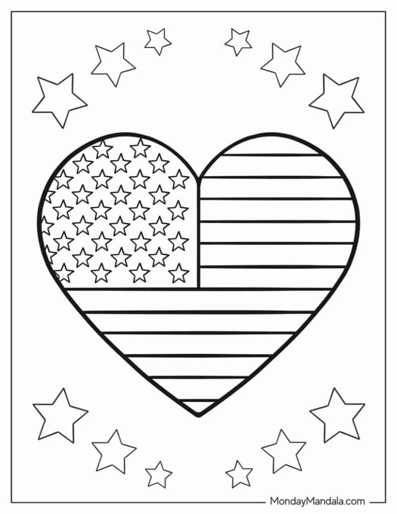 American Flag Printable American Flag Coloring Sheet Free Coloring 