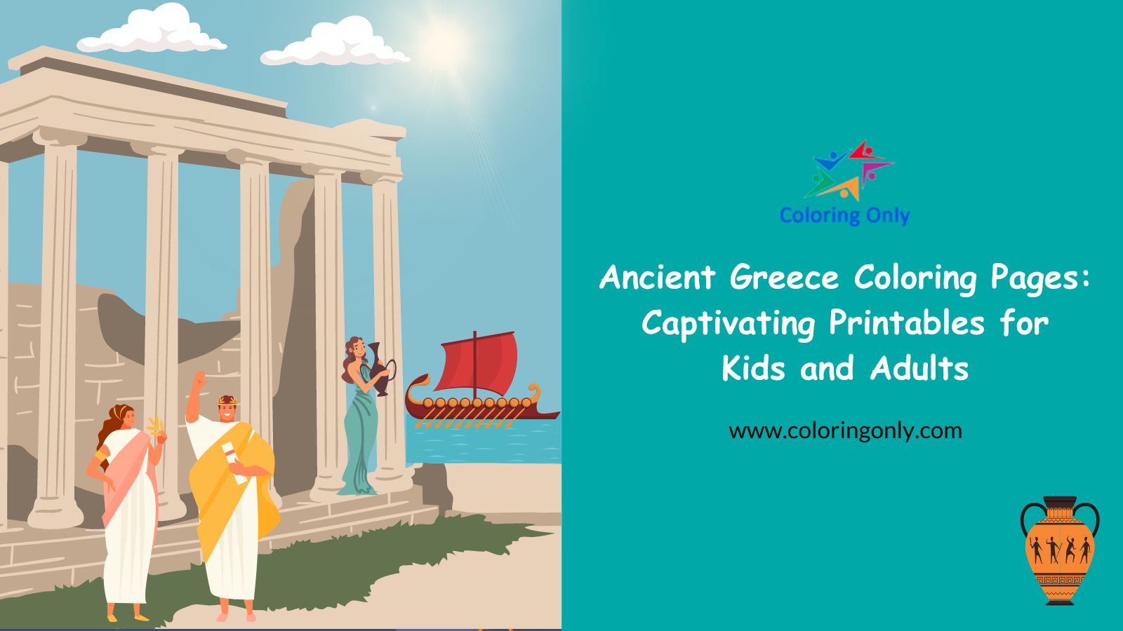 Ancient Greece Coloring Pages Captivating Printables For Kids And Adults