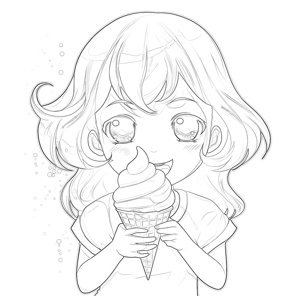 Anime Printable Coloring Sheets Coloring Pages Mimi Panda