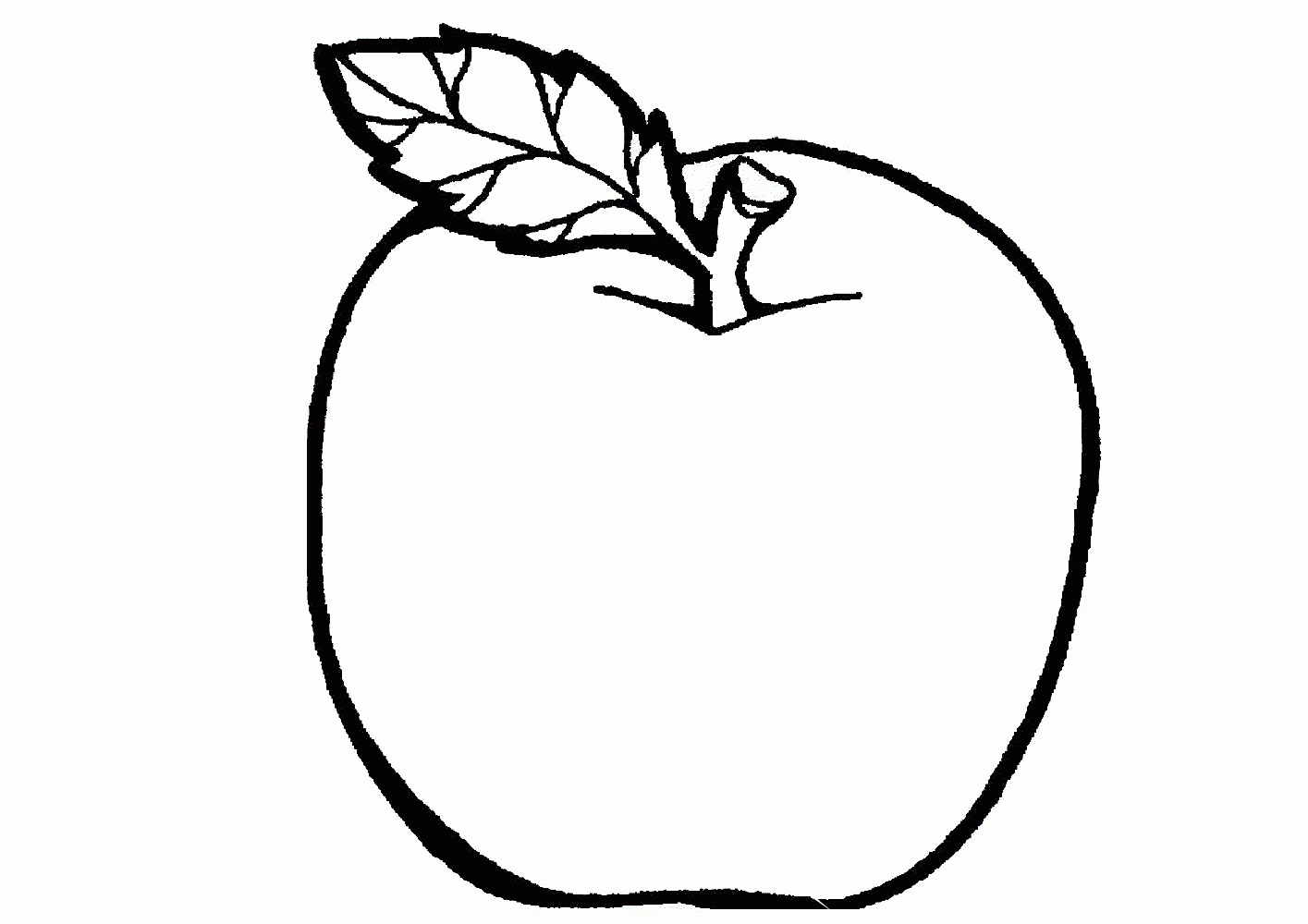 Apple Coloring Sheets Preschool Free Printable Templates