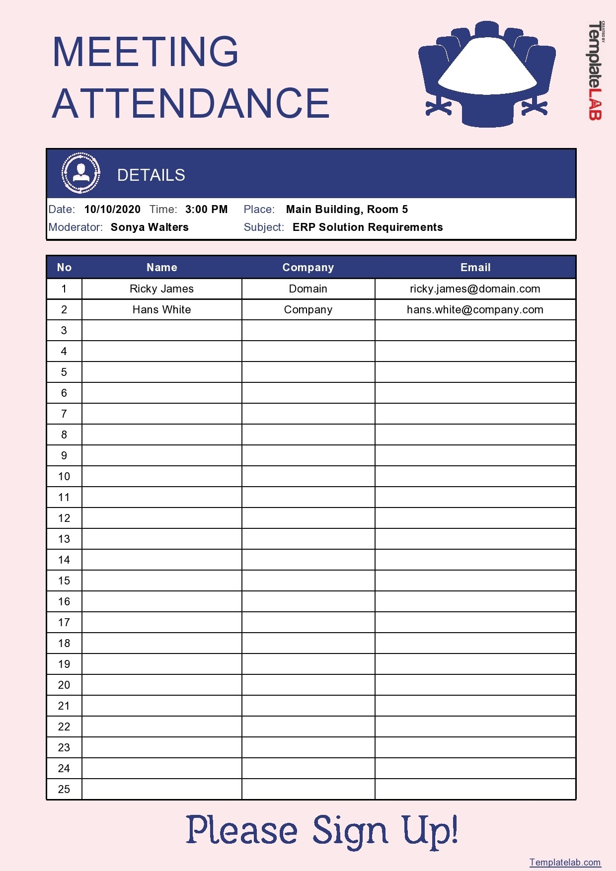 Attendance Sheet Printable Attendance Sheet Template Attendance Sheet 