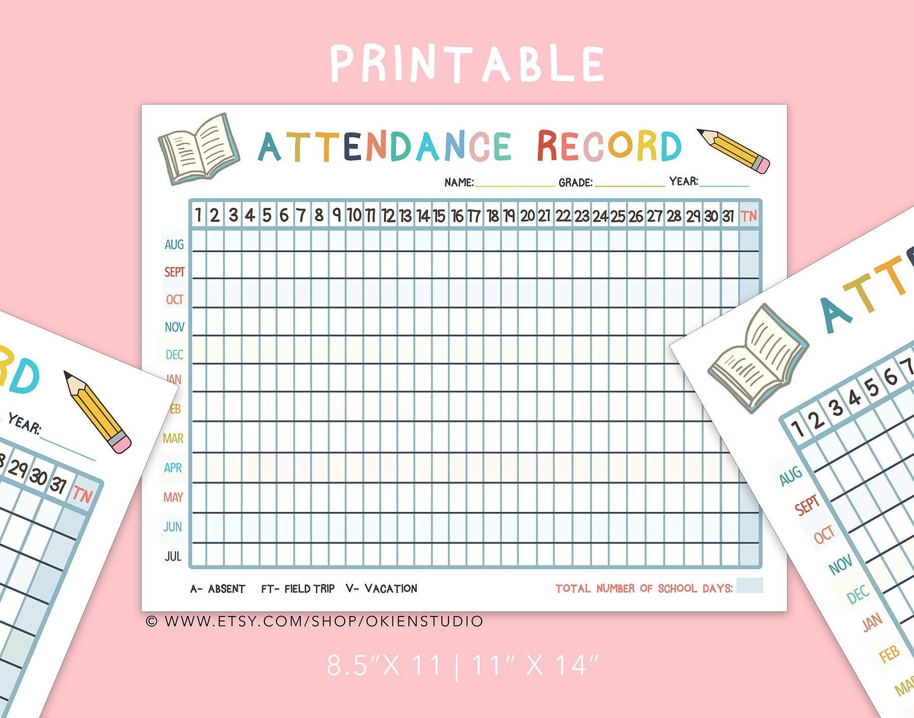 Attendance Sheets Printable Printable New Year Banners