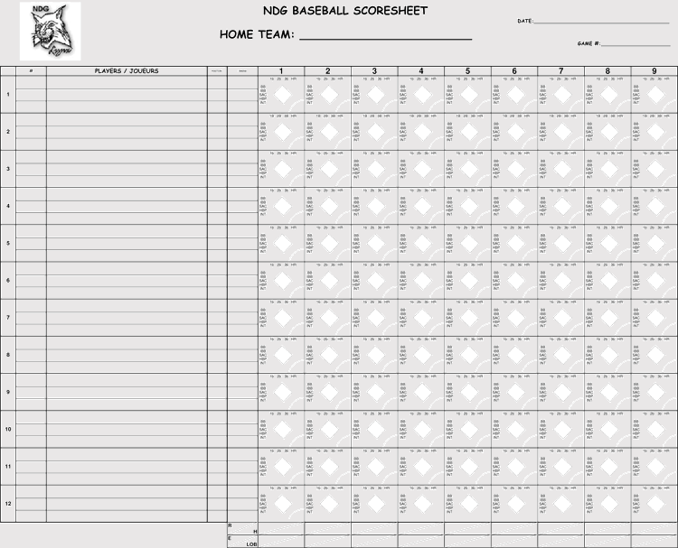 Baseball Score Sheets Printable Pdf Printable Templates