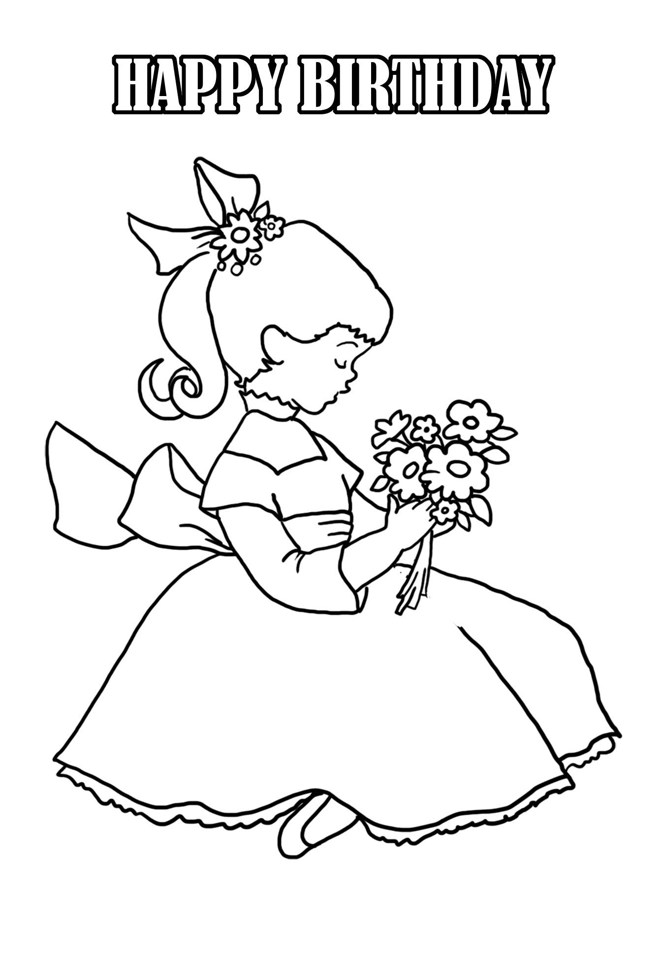 Birthday Coloring Sheets