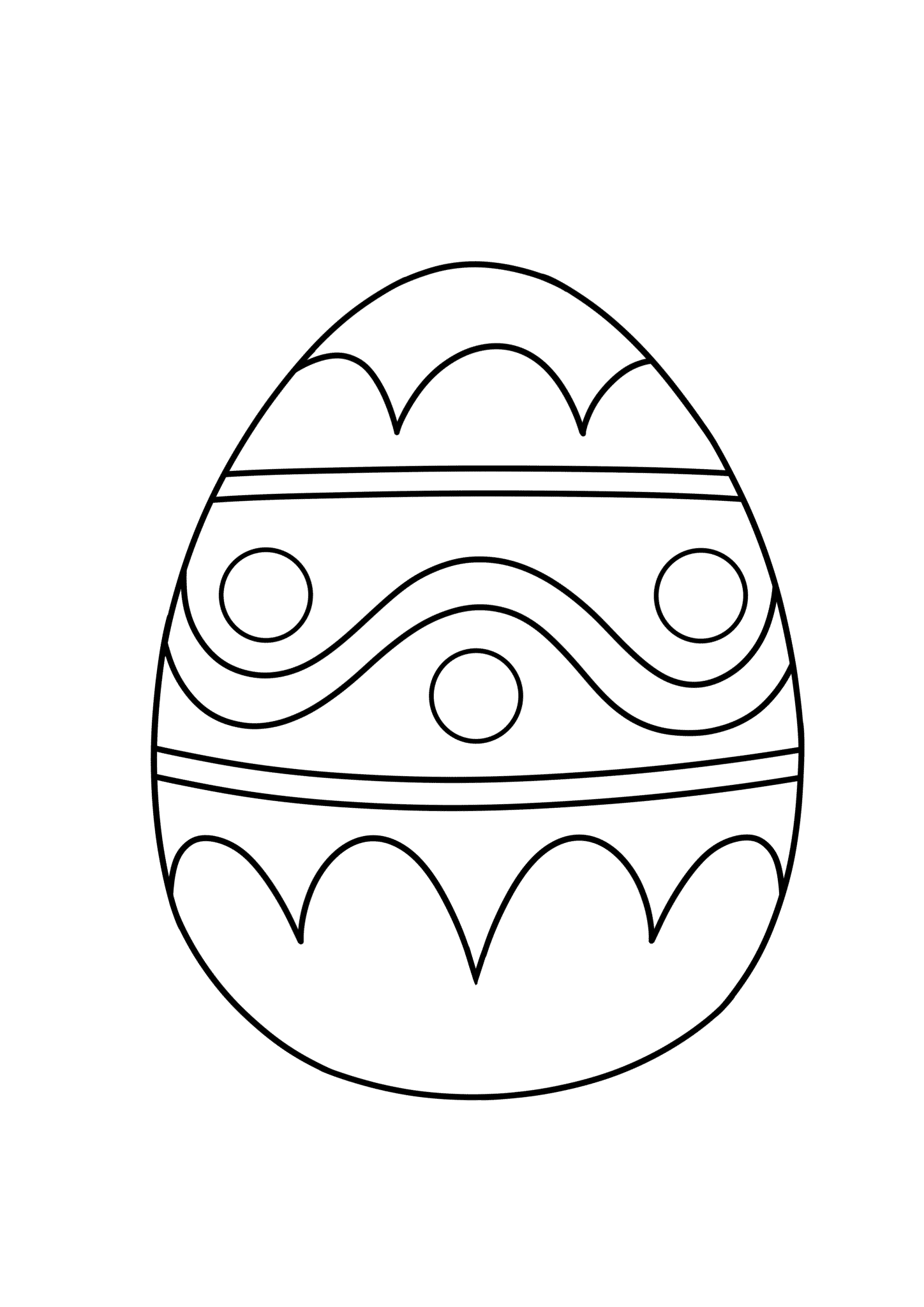 Blank Easter Egg Coloring Sheets