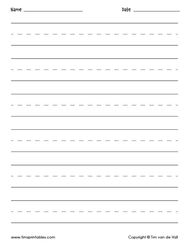 Blank Printable Handwriting Sheets For Kids Tim 39 s Printables