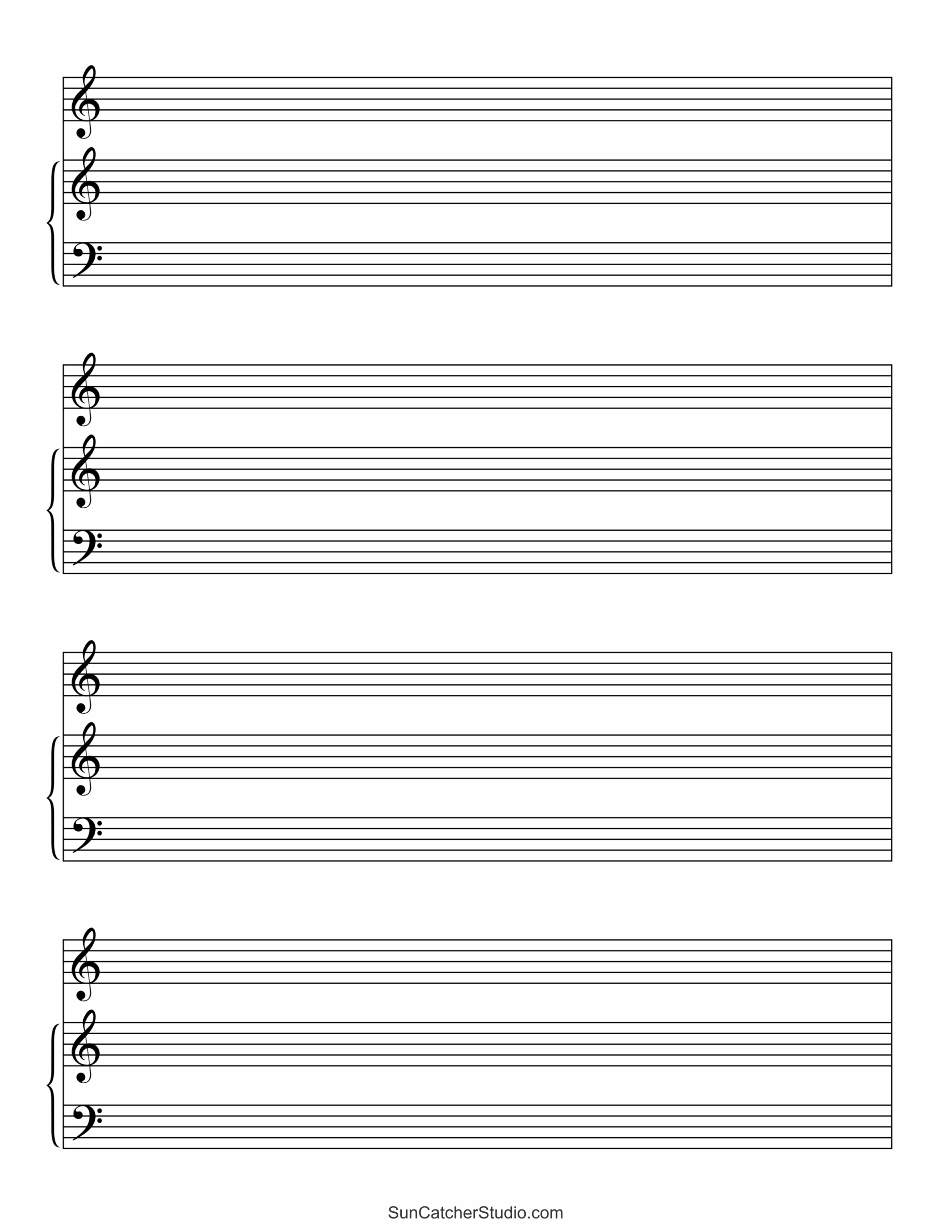 Blank Sheet Music Free Printable Staff Paper Free Printables Blank Sheet Music Free Printable Staff Paper Free Printables