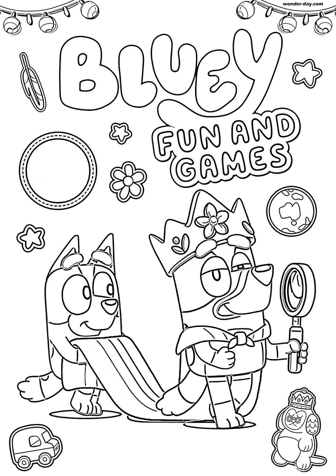 Bluey Coloring Pages Printable