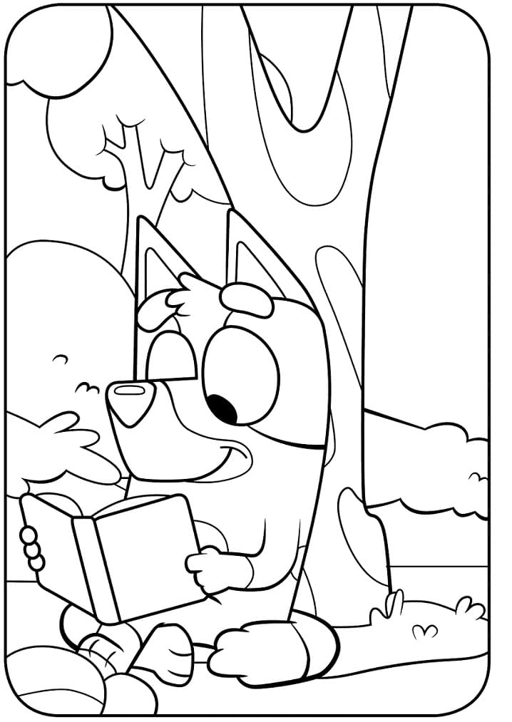 Bluey Smiles Coloring Page Free Printable Coloring Pages For Kids