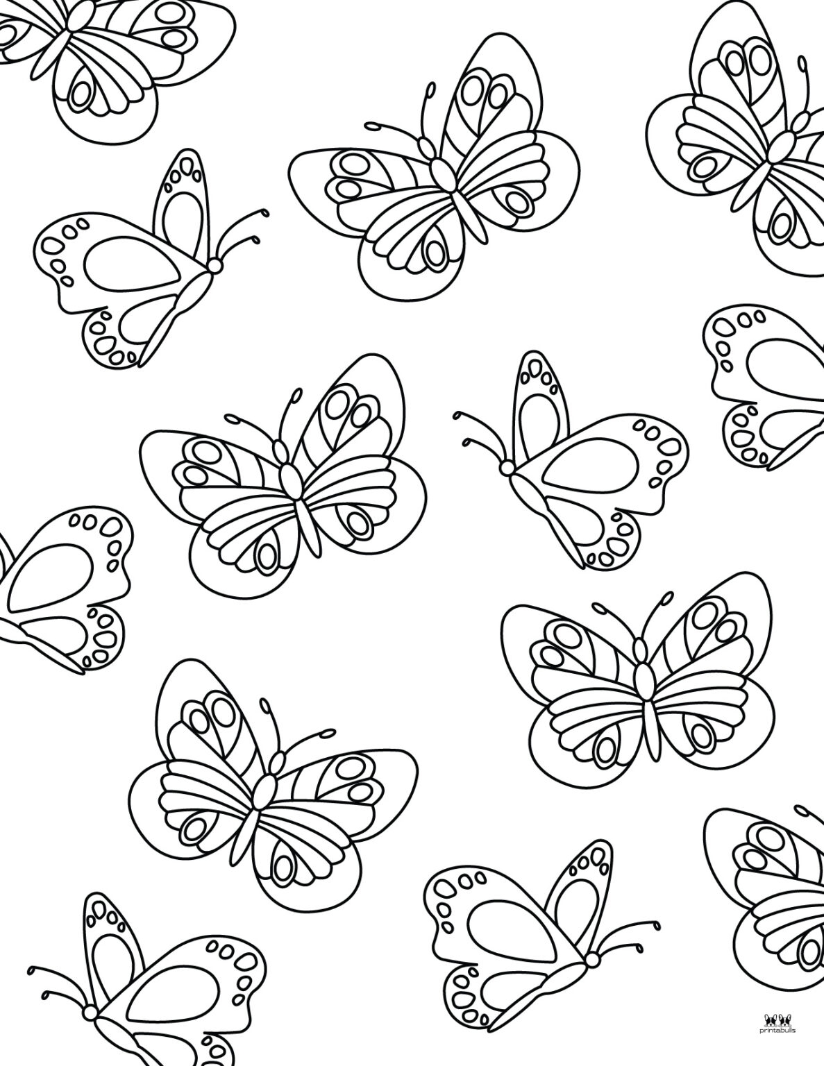 Butterfly Coloring Pages 50 FREE Pages Printabulls