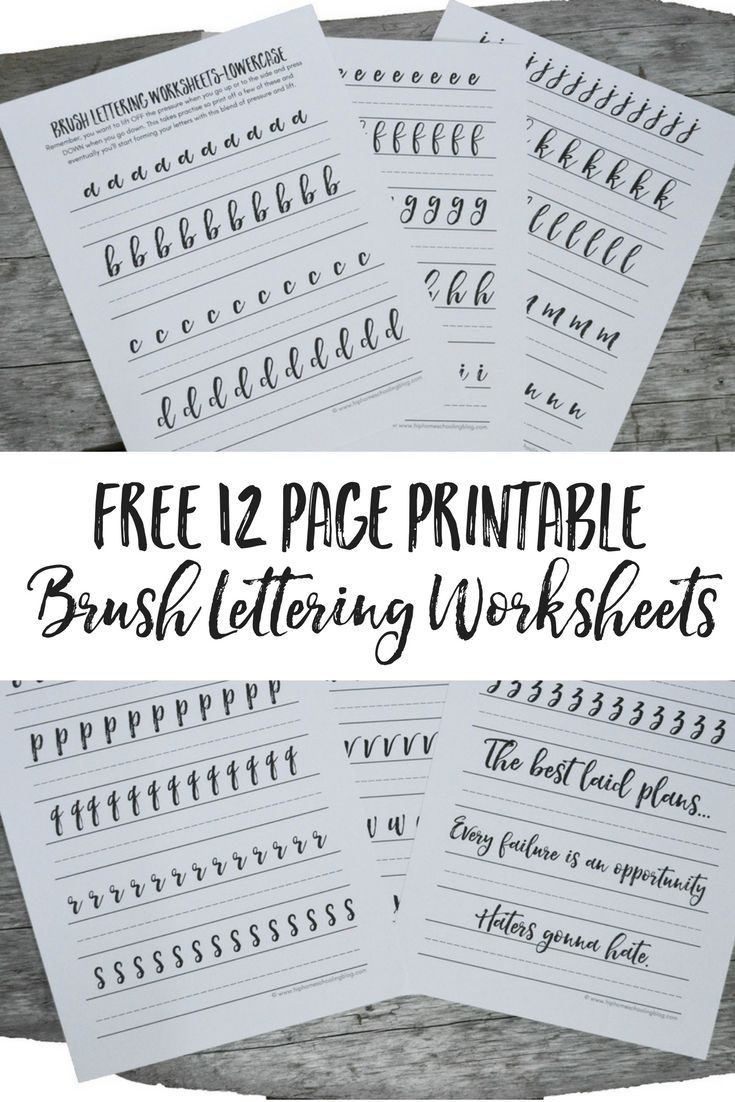 Calligraphy Alphabet Practice Sheets Printable Free Calligraphy 