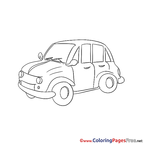 Car Printable Coloring Sheets Download