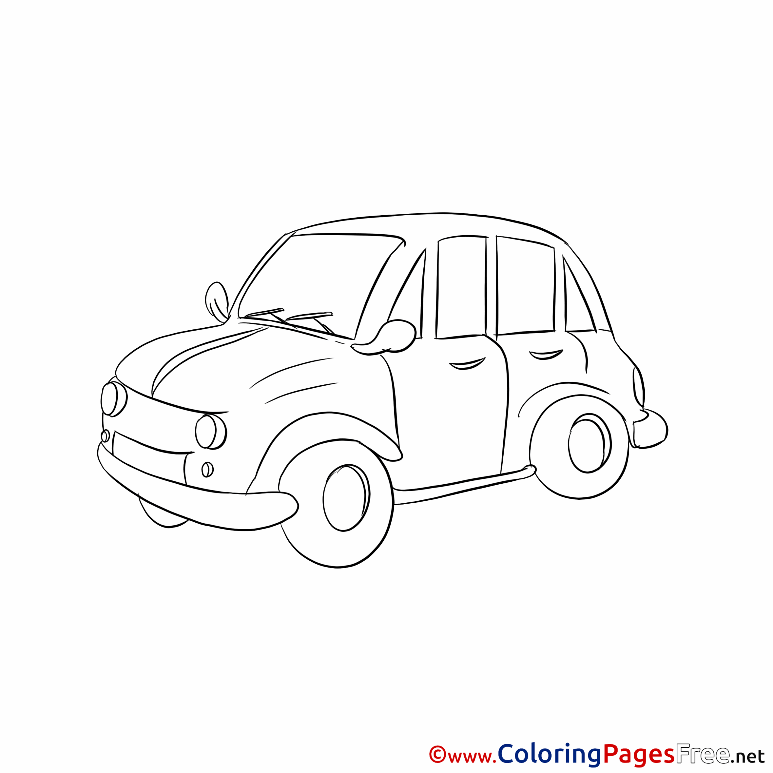 Car Printable Coloring Sheets Download