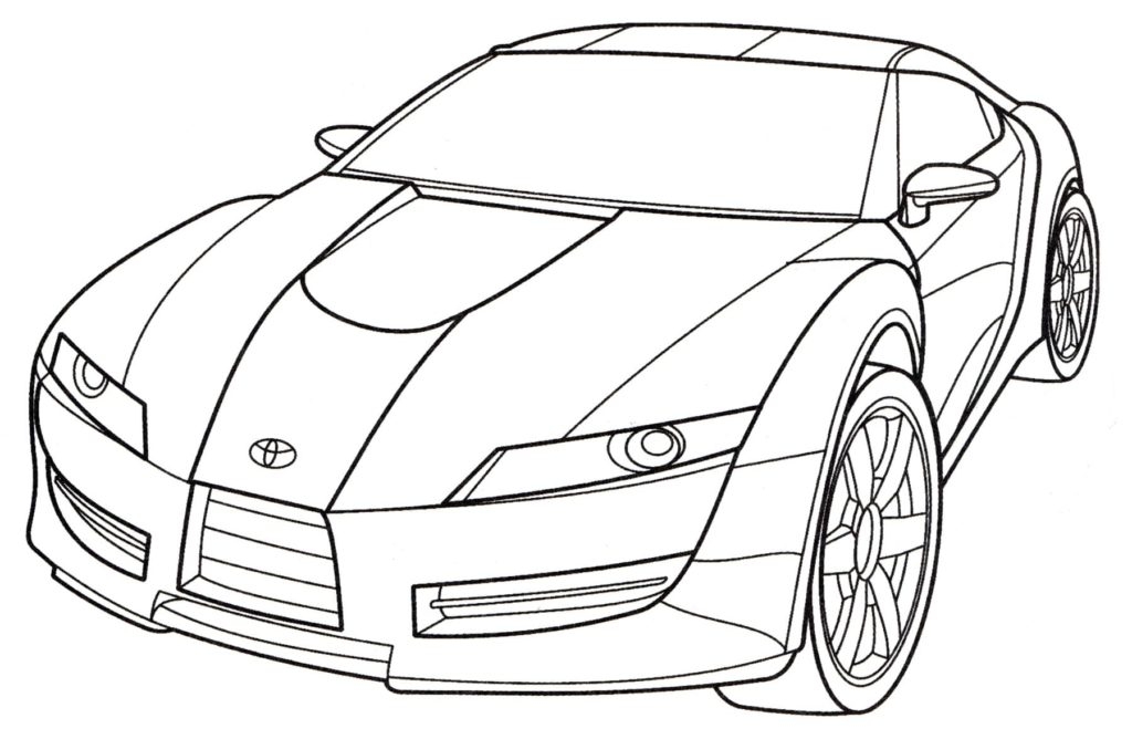 Car Printable Coloring Sheets