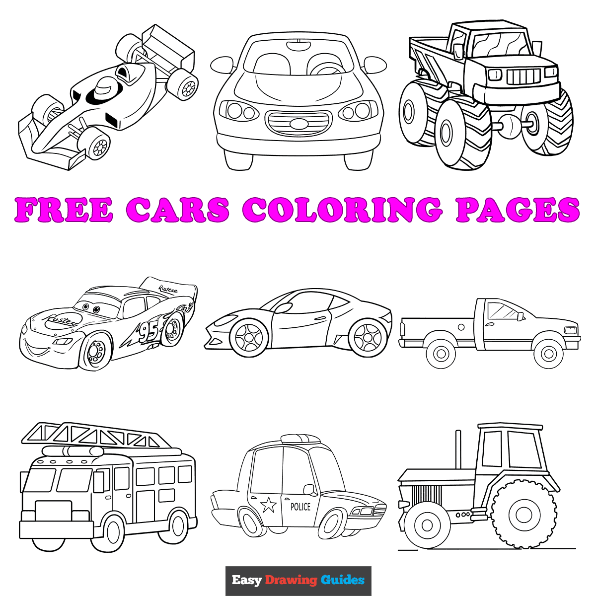 Cars Coloring Sheets Printable