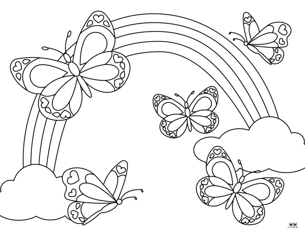 Choose From 50 Unique Butterfly Coloring Pages Perfect For Spring