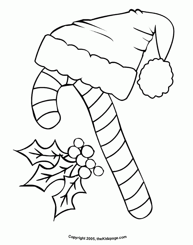 Christmas Candy Cane Coloring Pages Coloring Home
