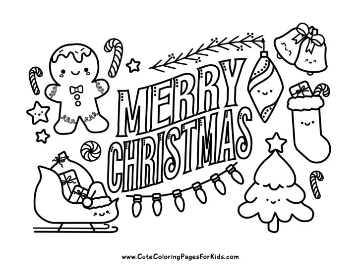 Christmas Coloring Sheet Printable Tree Free Coloring Sheet