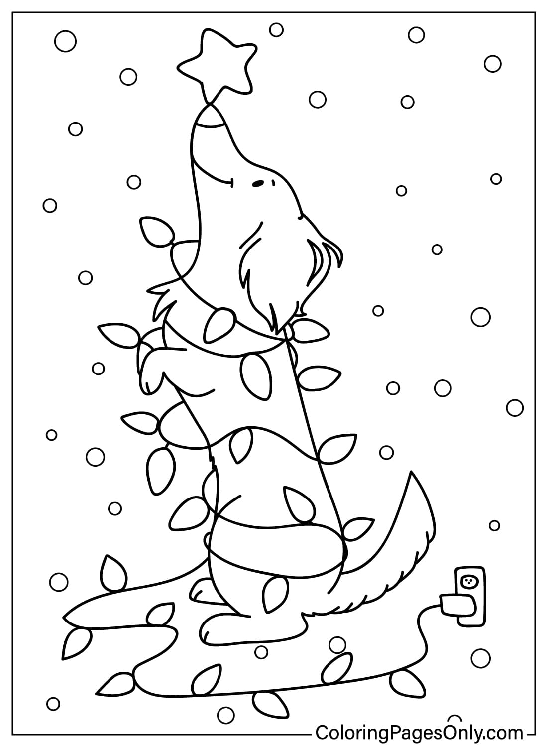 Christmas Lights Free Printable Coloring Page Free Printable Coloring 