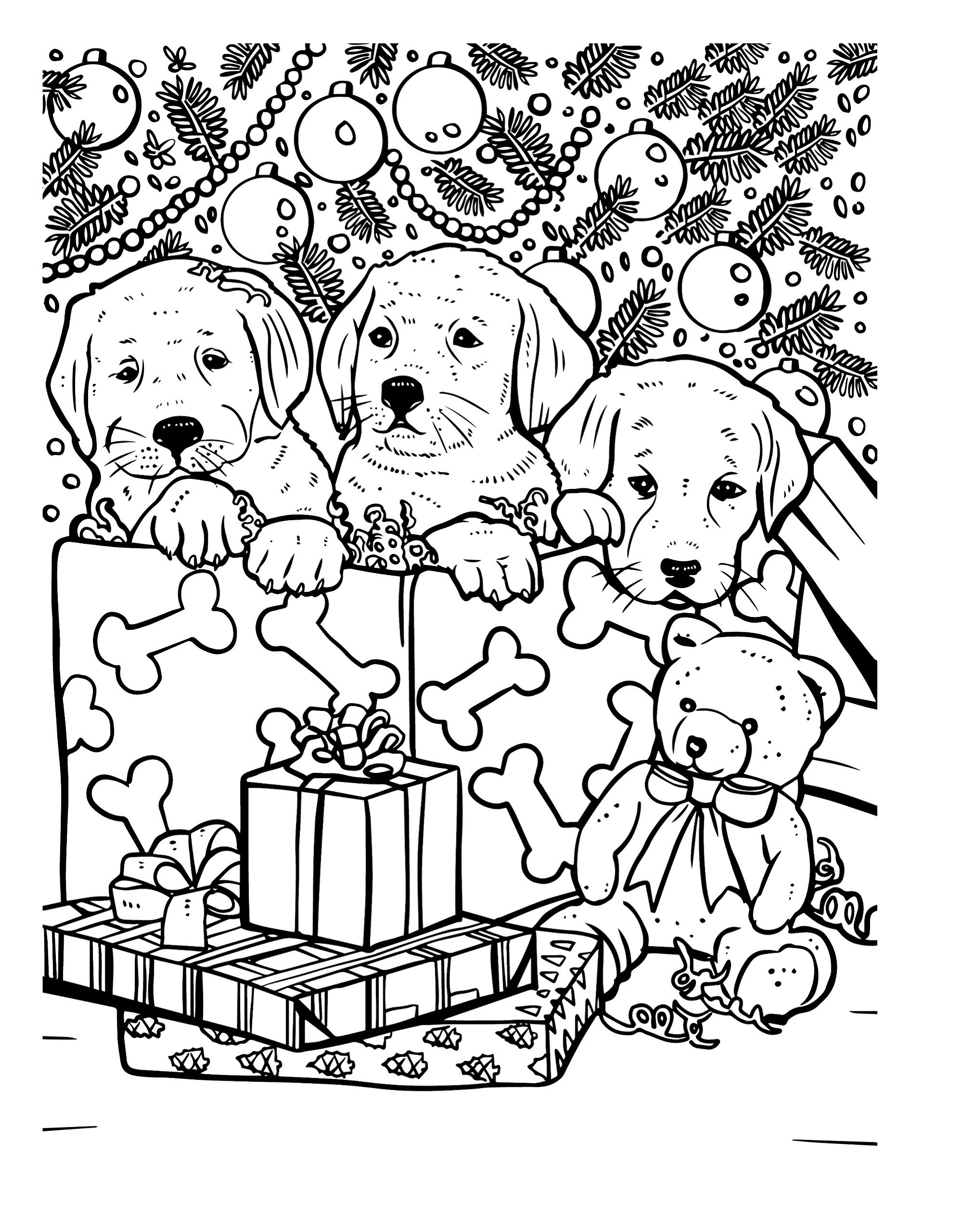 Christmas Printable Coloring Sheets