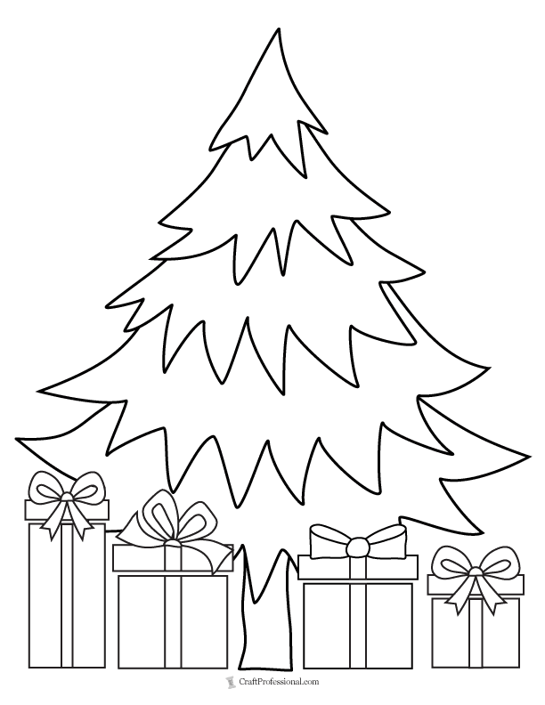 Christmas Tree Coloring Sheets Printable For Girls Free Coloring 