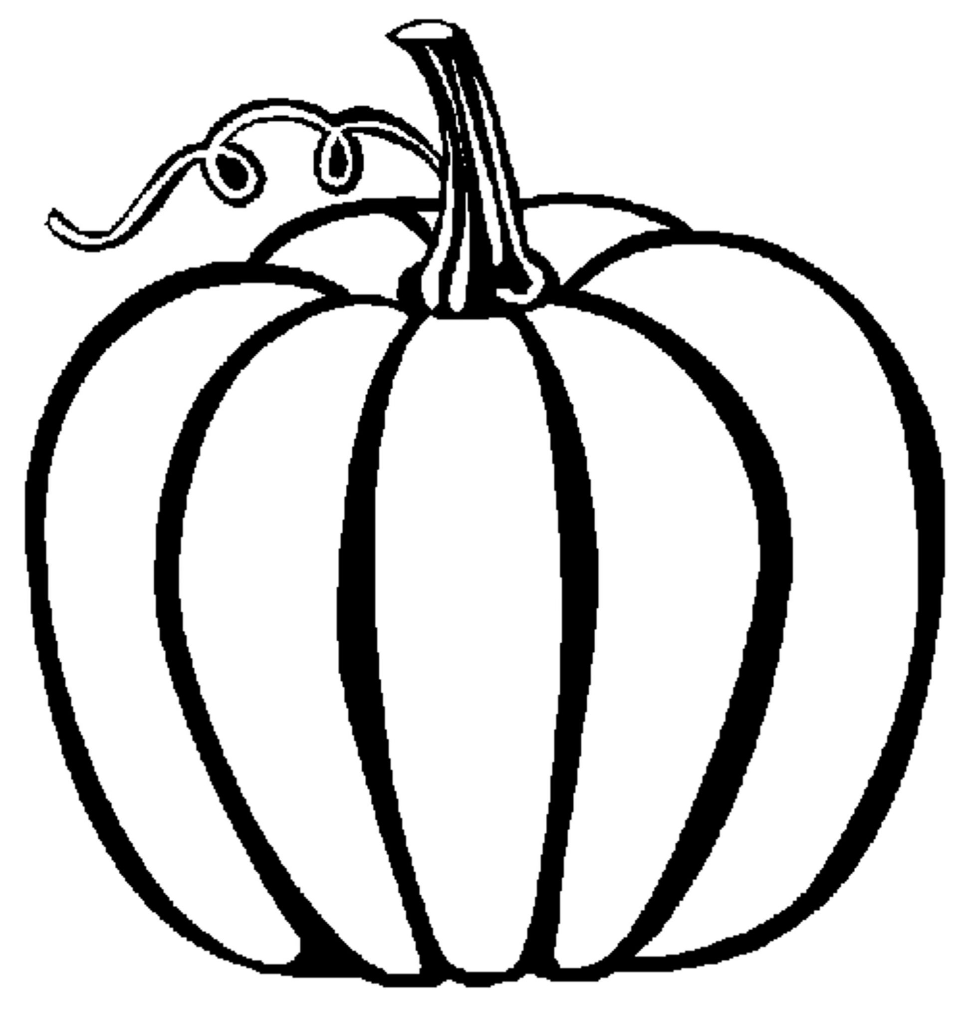 Color A Pumpkin Printable Page