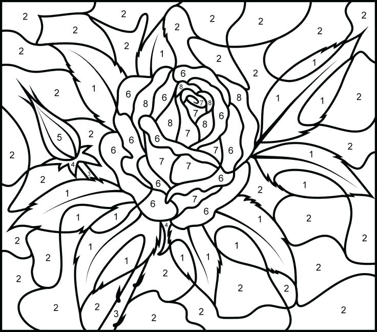 Color By Number Coloring Pages For Adults At GetColorings Free 