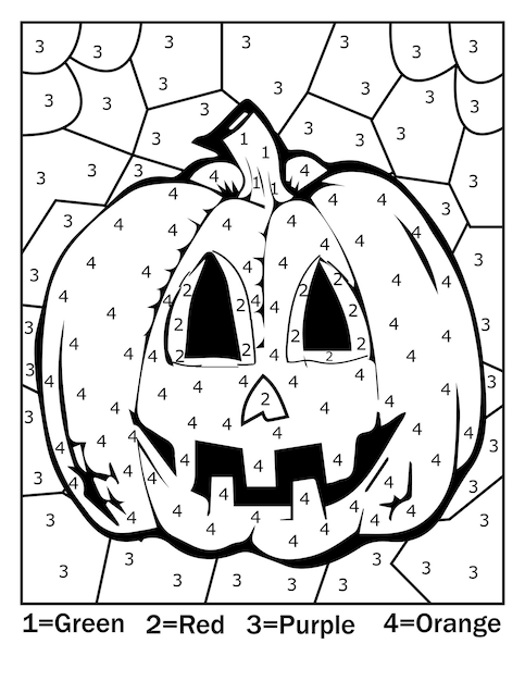 Color Number Coloring Pages Coloring Nation