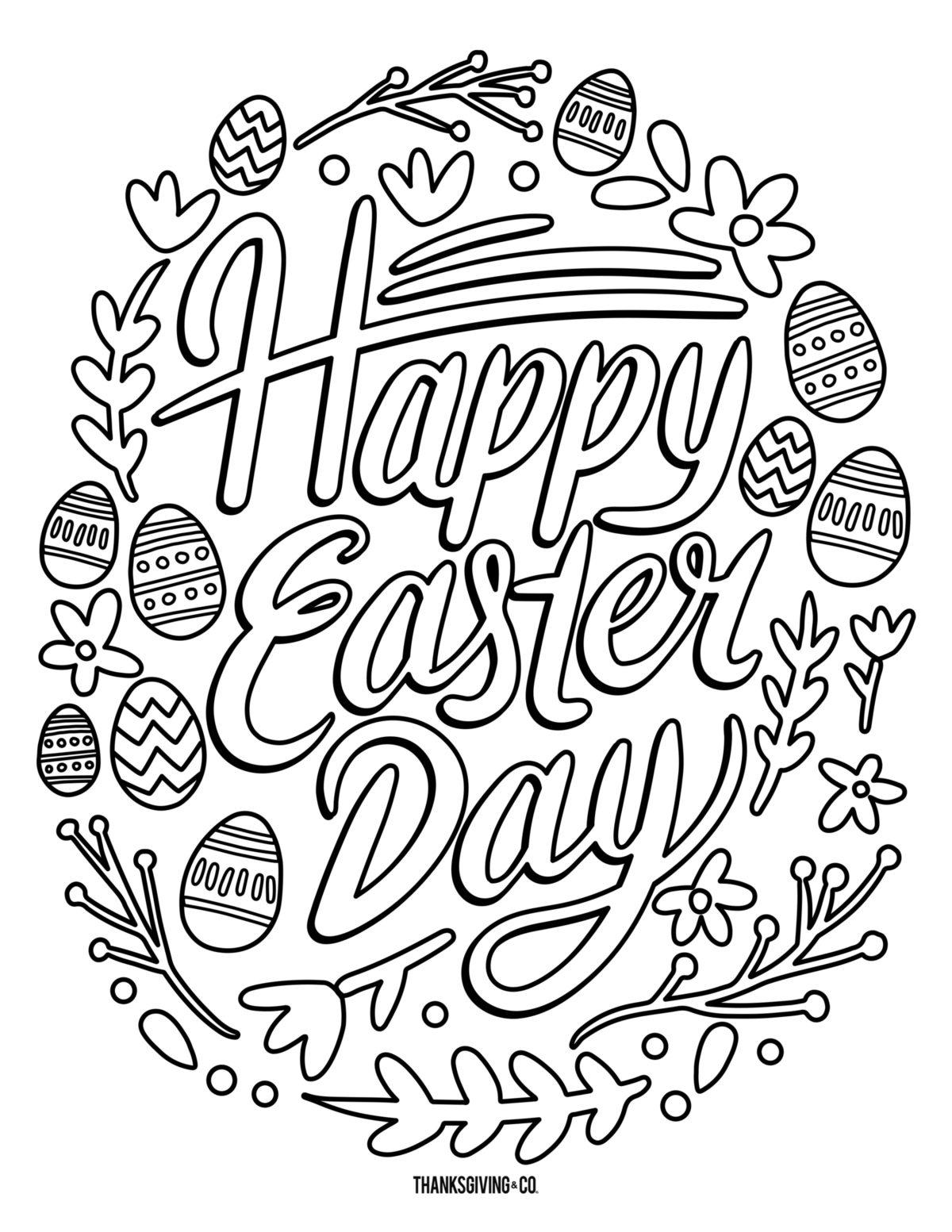 Coloring Pages For Adults Printable 5 Free Printable Easter Coloring 