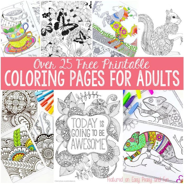 Coloring Pages Printable For Adults Easy Free Online Coloring Pages For 
